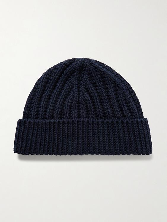 Black beanie from Loro Piana