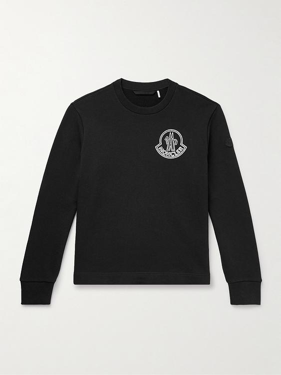 Print black sweatshirt from Moncler