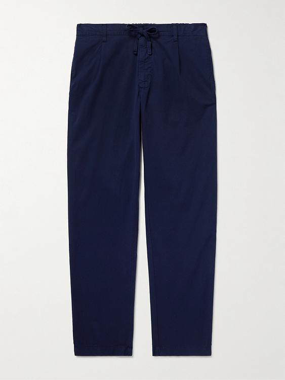 Dark blue drawstring trousers from Hartford