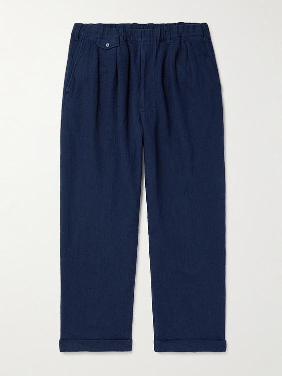 Dark blue casual trousers from Beams Plus
