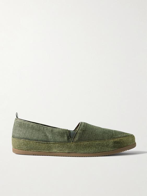 Dark green espadrilles from Mulo