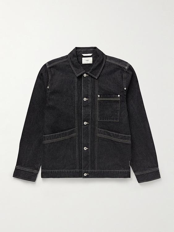 Black denim jacket from Folk