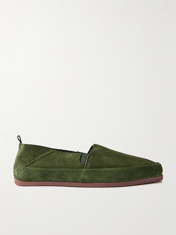 Green loafers from Mulo