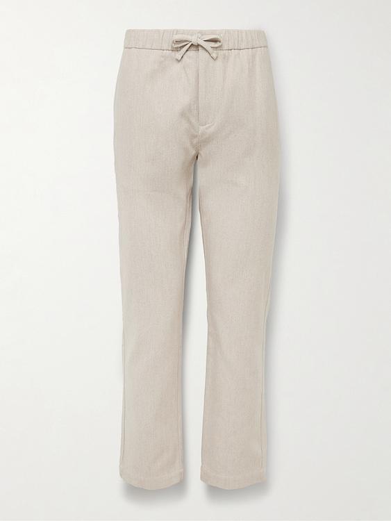 Beige drawstring trousers from Frescobol Carioca