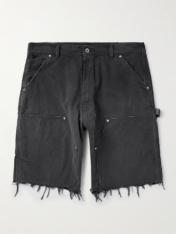 Dark grey cargo shorts from Maison Margiela
