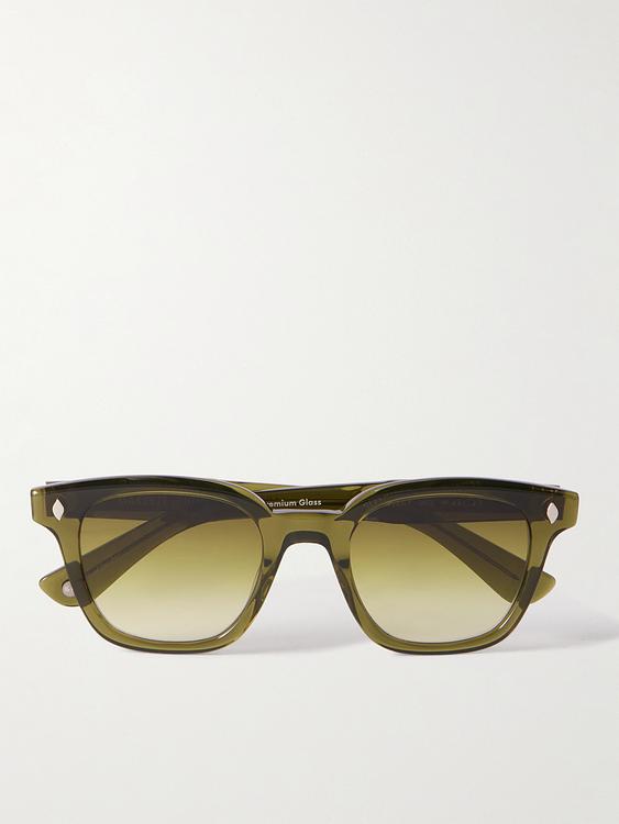 Multicolor d-frame sunglasses from Garrett Leight California Optical