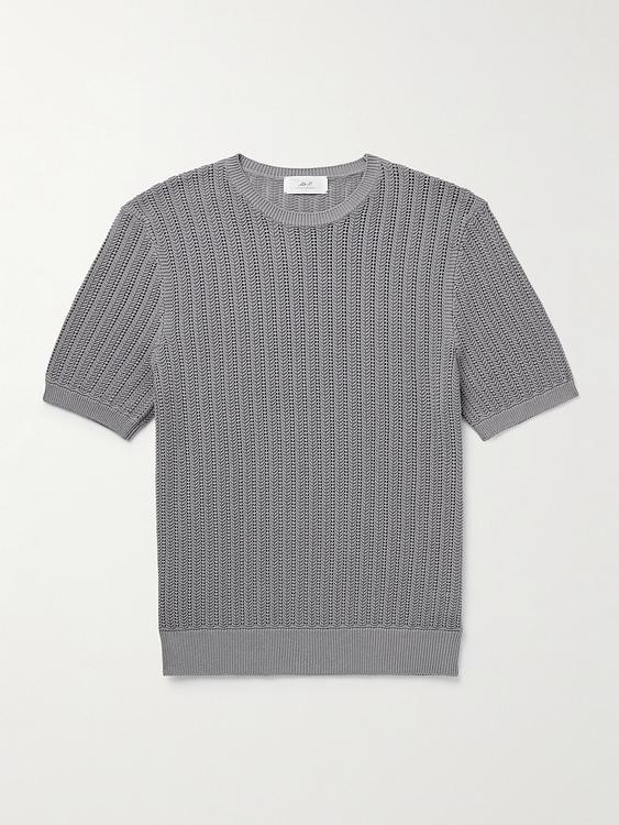 Striped grey t-shirt from Mr P.