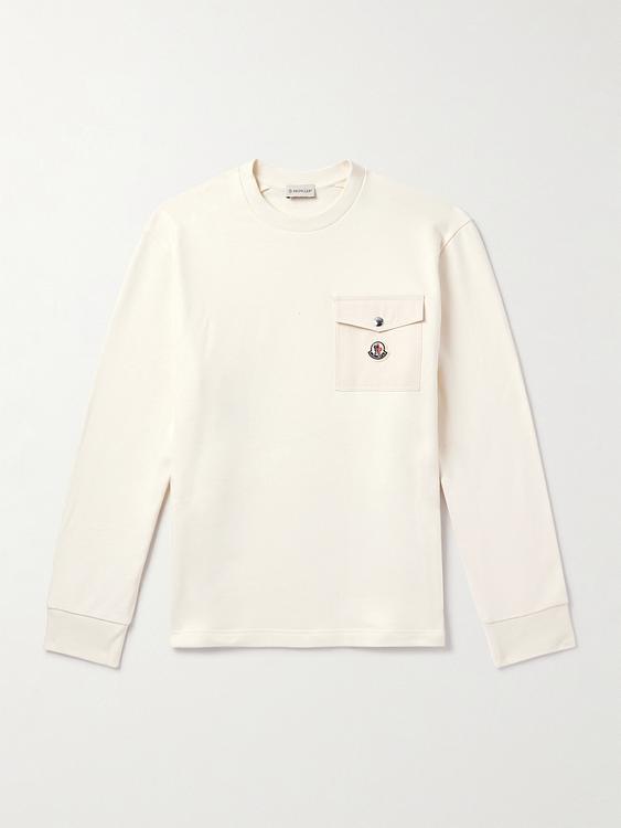 White sweatshirt from Moncler