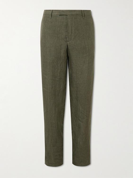 Dark green suit trousers from Mr P.