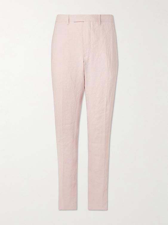 Light pink formal trousers from Mr P.