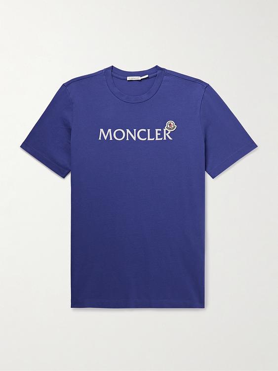 Print dark blue t-shirt from Moncler