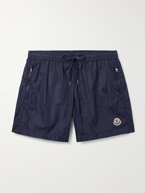 Dark grey swim shorts from Moncler