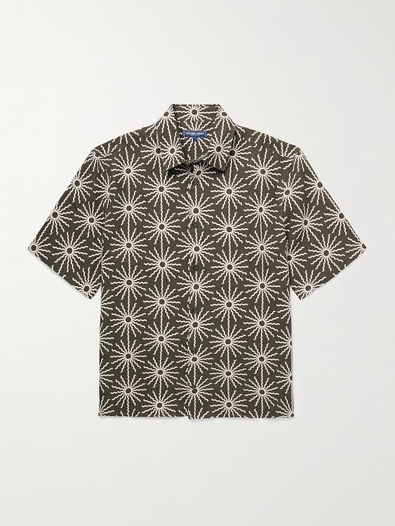 Dark green short sleeve shirt from Frescobol Carioca