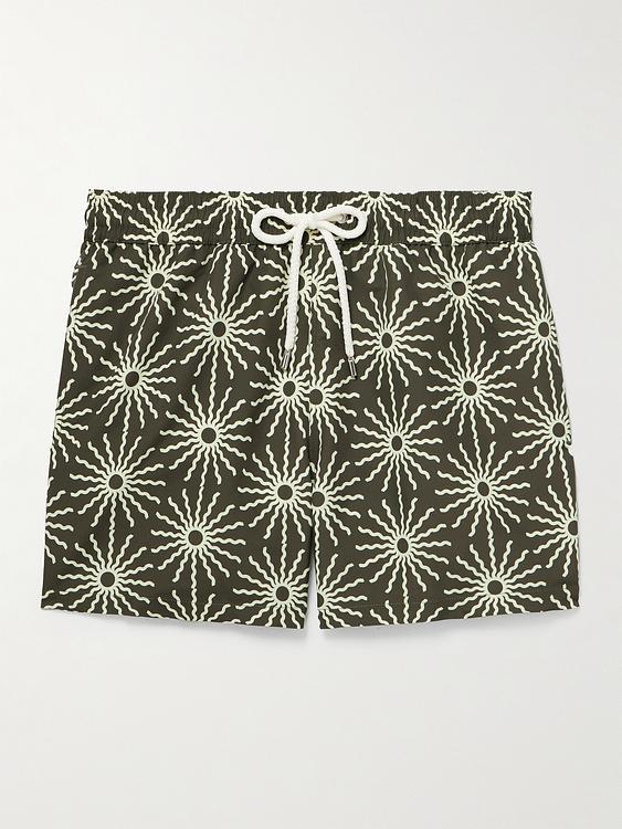 Dark green swim shorts from Frescobol Carioca