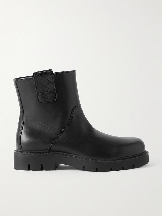 Black boots from Bottega Veneta