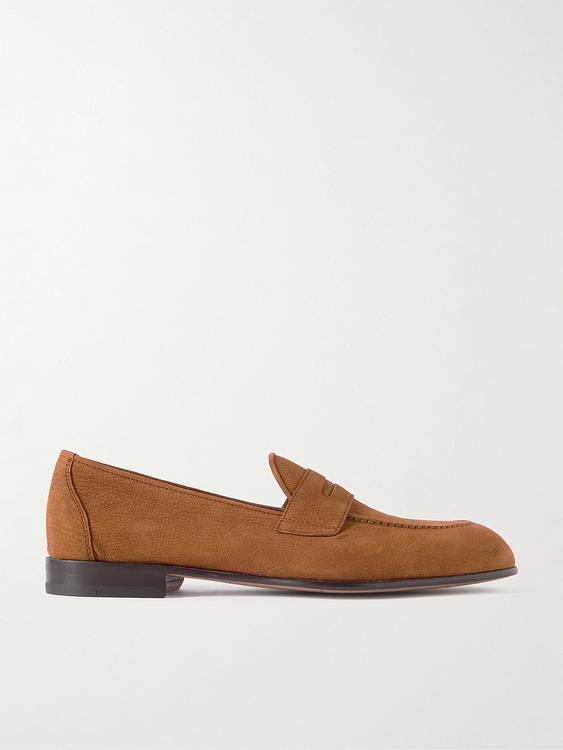 Brown loafers from Brioni