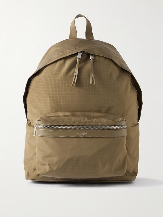 Taupe backpack from Saint Laurent