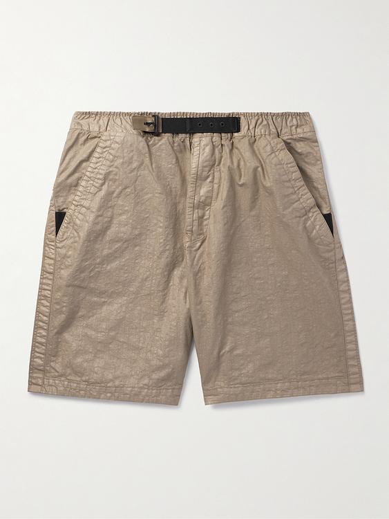 Grey chino shorts from Stone Island