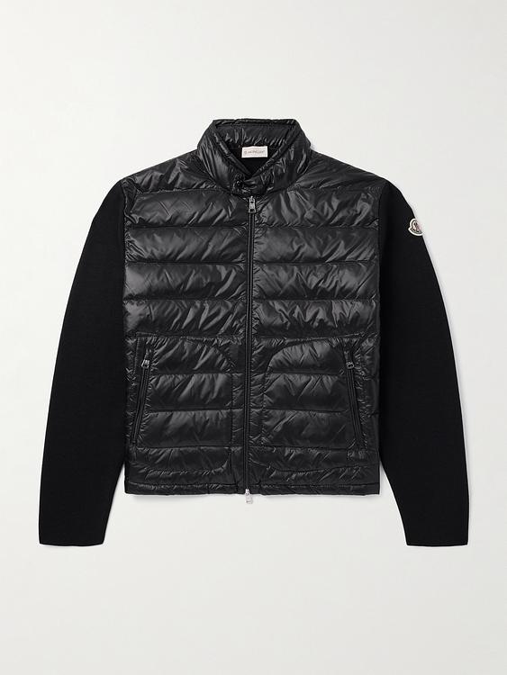 Black down jacket from Moncler