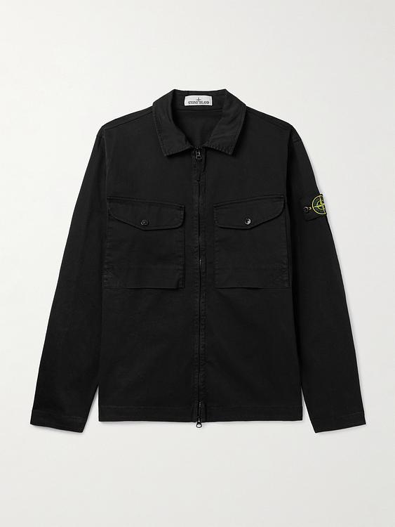 Black casual jacket from Stone Island