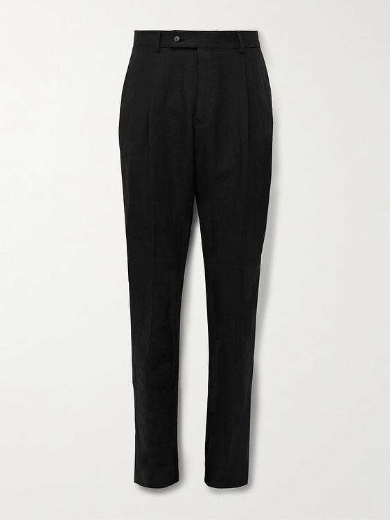 Black suit trousers from Caruso