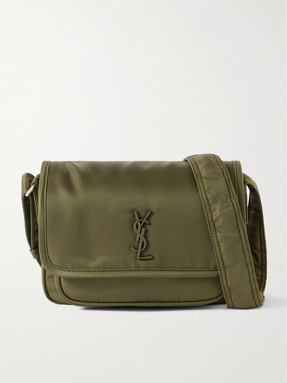 Dark green shoulder bag from Saint Laurent