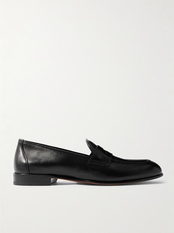 Black loafers from Brioni