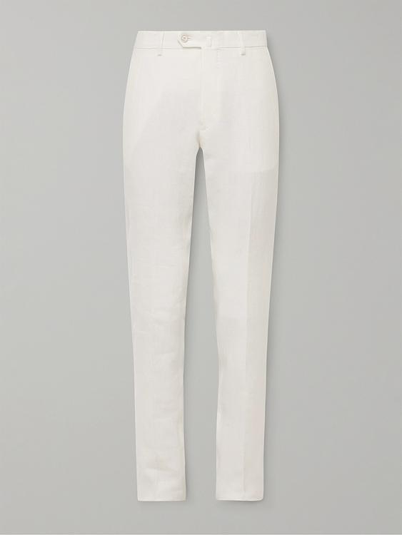 White formal trousers from Caruso