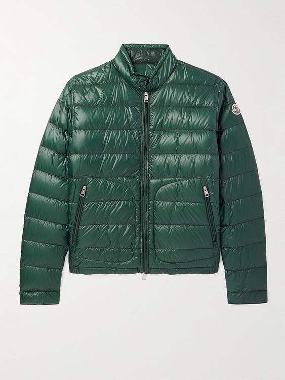 Dark green down jacket from Moncler