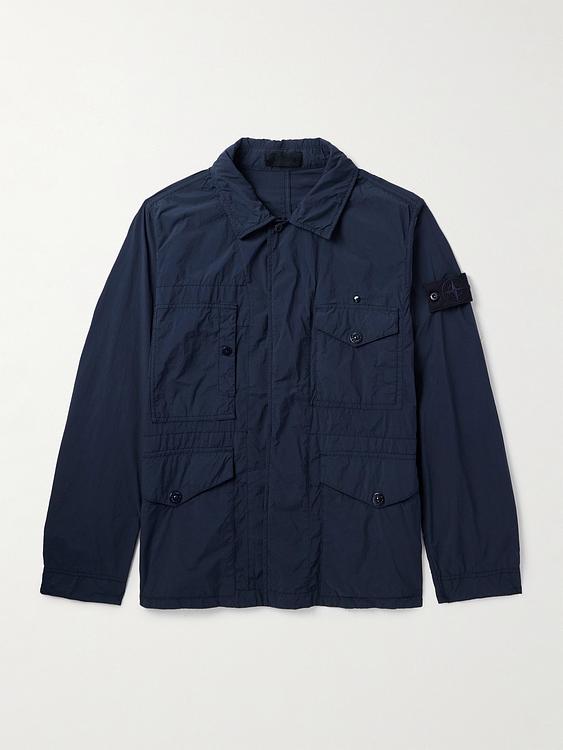 Black casual jacket from Stone Island