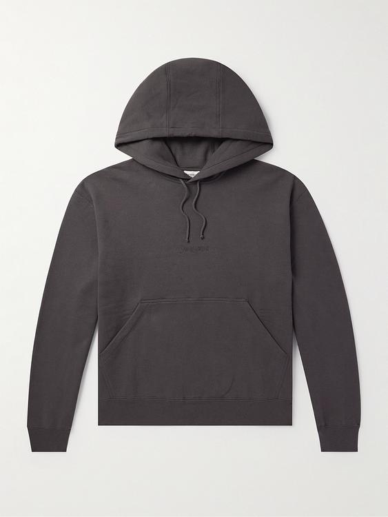 Dark brown hooded sweatshirt from Saint Laurent