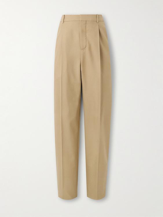 Taupe formal trousers from Saint Laurent