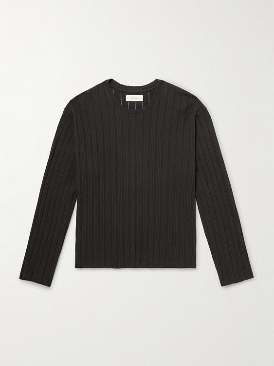 Striped black sweater from Mfpen