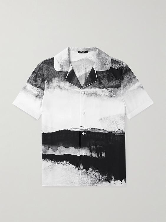 White short sleeve shirt from Balmain