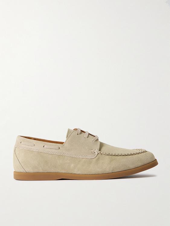 Taupe boat shoes from Mr P.