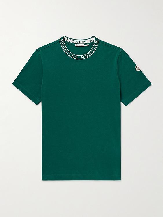 Teal t-shirt from Moncler