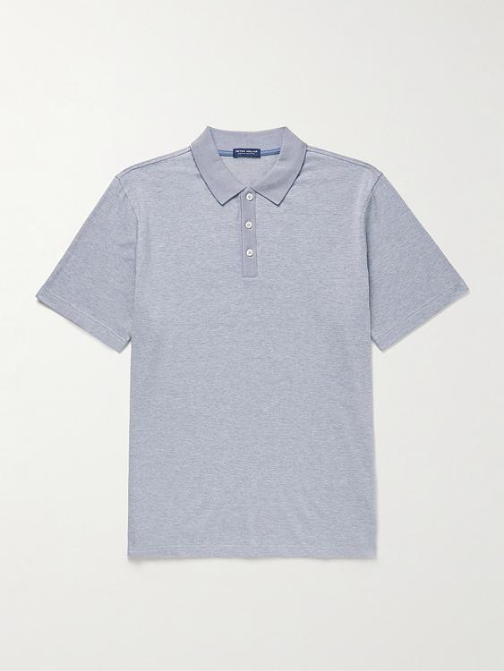 Light blue short sleeve polo shirt from Peter Millar