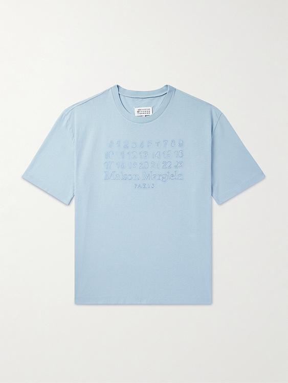 Light blue t-shirt from Maison Margiela