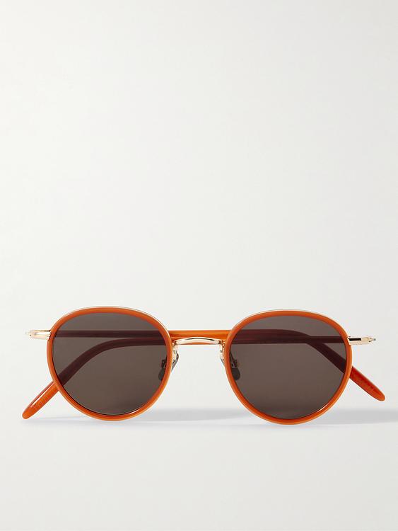 Taupe d-frame sunglasses from Mr P.