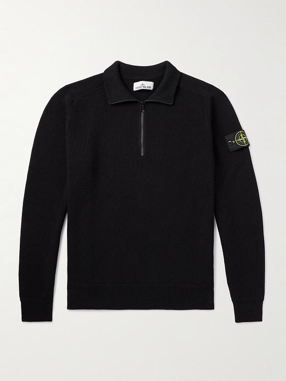 Black half-zip from Stone Island