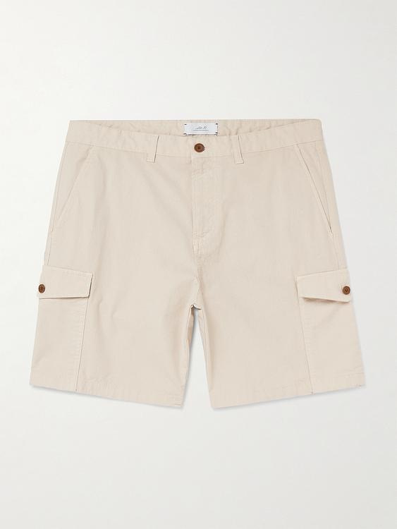 White chino shorts from Mr P.