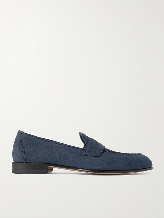 Dark blue loafers from Brioni