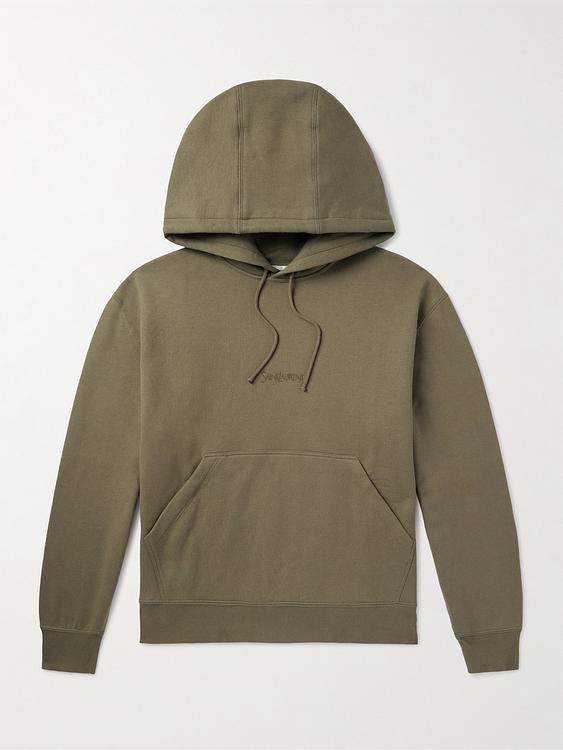 Taupe hooded sweatshirt from Saint Laurent