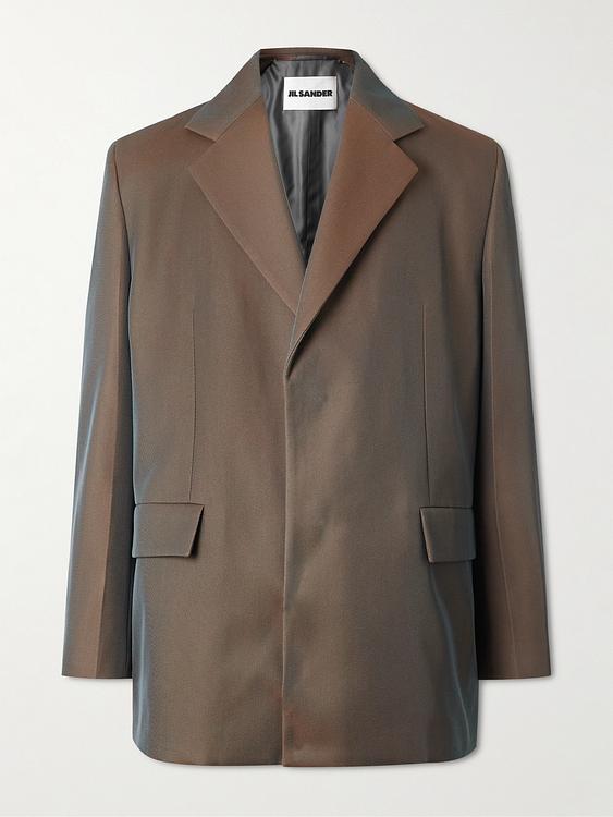 Taupe blazer from Jil Sander