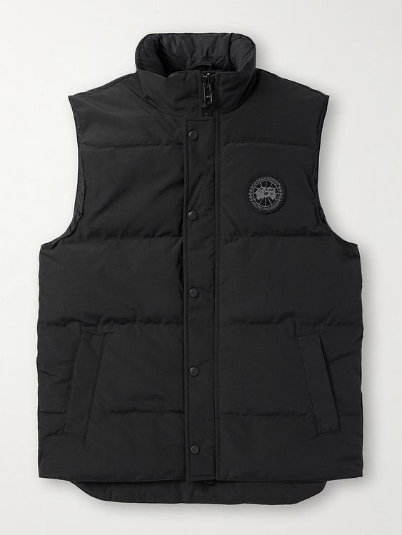 Black vest from Canada Goose