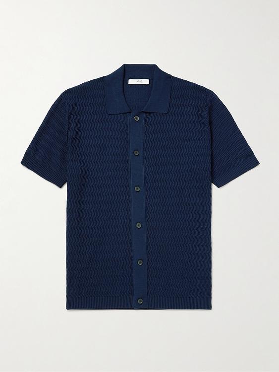 Dark blue short sleeve shirt from Mr P.