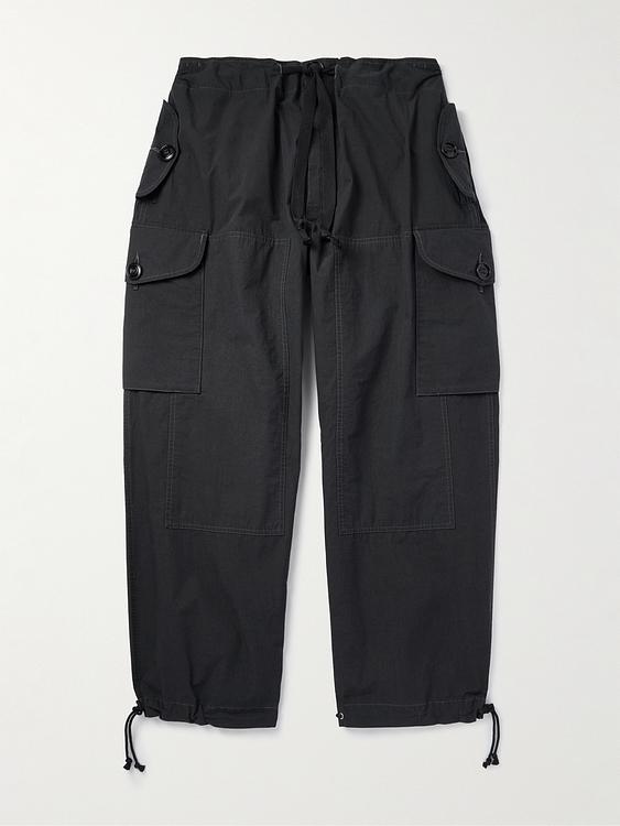 Black cargo trousers from Maison Margiela