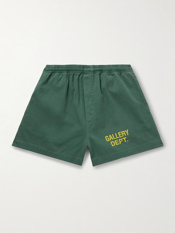 Teal sweatshorts from Gallery Dept.