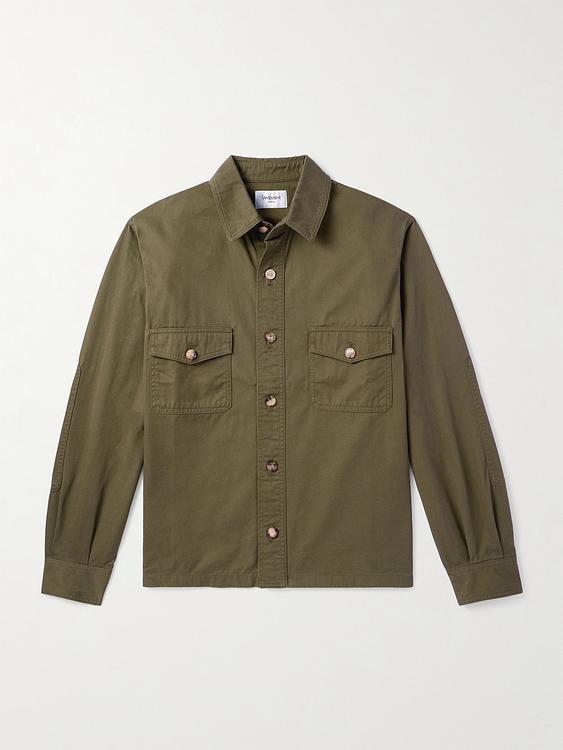 Dark green overshirt from Saint Laurent