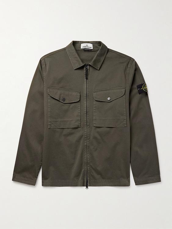 Dark green casual jacket from Stone Island
